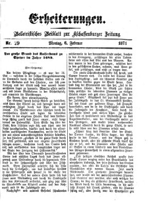 Erheiterungen (Aschaffenburger Zeitung) Montag 6. Februar 1871