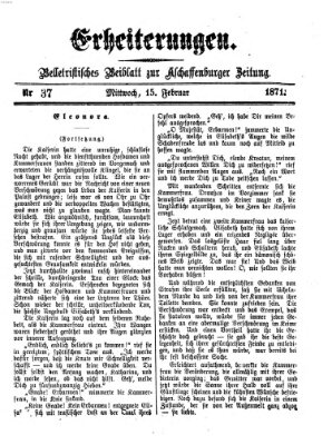 Erheiterungen (Aschaffenburger Zeitung) Mittwoch 15. Februar 1871