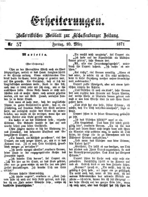 Erheiterungen (Aschaffenburger Zeitung) Freitag 10. März 1871