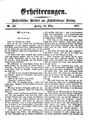 Erheiterungen (Aschaffenburger Zeitung) Freitag 24. März 1871