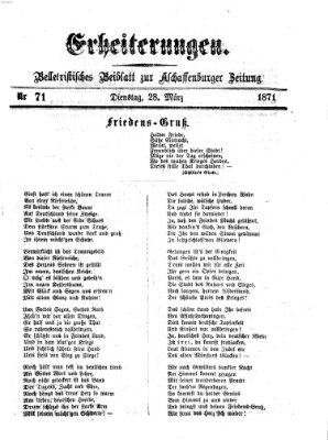 Erheiterungen (Aschaffenburger Zeitung) Dienstag 28. März 1871