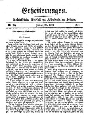 Erheiterungen (Aschaffenburger Zeitung) Freitag 28. April 1871