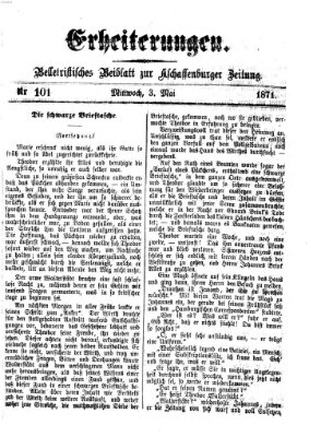 Erheiterungen (Aschaffenburger Zeitung) Mittwoch 3. Mai 1871