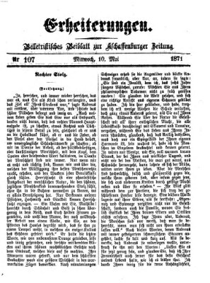 Erheiterungen (Aschaffenburger Zeitung) Mittwoch 10. Mai 1871