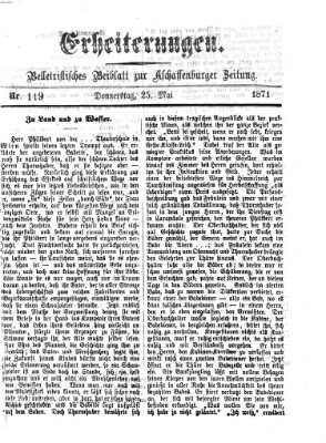 Erheiterungen (Aschaffenburger Zeitung) Donnerstag 25. Mai 1871