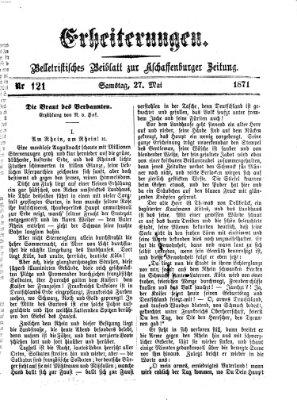 Erheiterungen (Aschaffenburger Zeitung) Samstag 27. Mai 1871