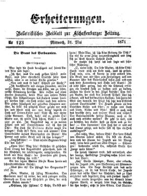 Erheiterungen (Aschaffenburger Zeitung) Mittwoch 31. Mai 1871