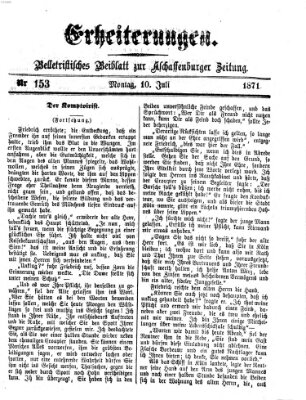 Erheiterungen (Aschaffenburger Zeitung) Montag 10. Juli 1871