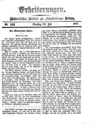 Erheiterungen (Aschaffenburger Zeitung) Samstag 22. Juli 1871