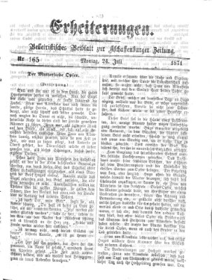 Erheiterungen (Aschaffenburger Zeitung) Montag 24. Juli 1871