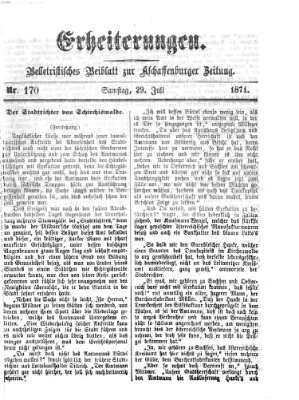 Erheiterungen (Aschaffenburger Zeitung) Samstag 29. Juli 1871