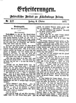 Erheiterungen (Aschaffenburger Zeitung) Freitag 6. Oktober 1871