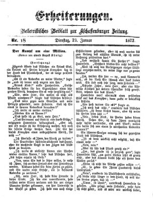 Erheiterungen (Aschaffenburger Zeitung) Dienstag 23. Januar 1872