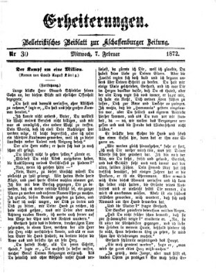 Erheiterungen (Aschaffenburger Zeitung) Mittwoch 7. Februar 1872