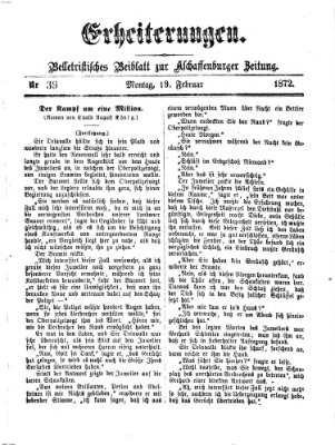 Erheiterungen (Aschaffenburger Zeitung) Montag 19. Februar 1872