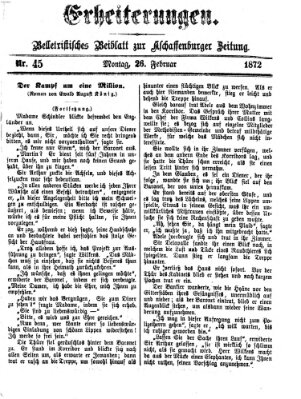 Erheiterungen (Aschaffenburger Zeitung) Montag 26. Februar 1872