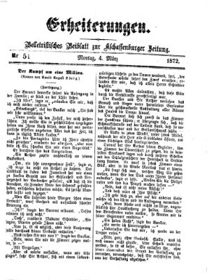 Erheiterungen (Aschaffenburger Zeitung) Montag 4. März 1872