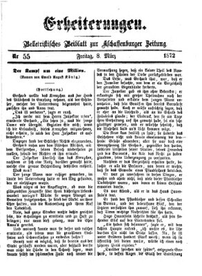 Erheiterungen (Aschaffenburger Zeitung) Freitag 8. März 1872