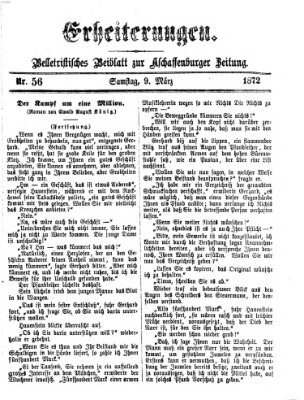 Erheiterungen (Aschaffenburger Zeitung) Samstag 9. März 1872