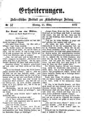 Erheiterungen (Aschaffenburger Zeitung) Montag 11. März 1872