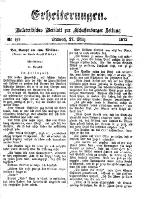 Erheiterungen (Aschaffenburger Zeitung) Mittwoch 27. März 1872