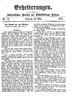 Erheiterungen (Aschaffenburger Zeitung) Samstag 30. März 1872