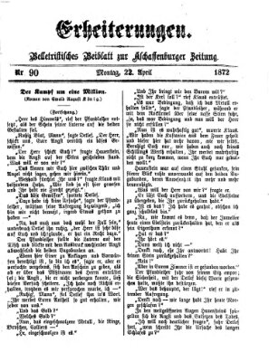 Erheiterungen (Aschaffenburger Zeitung) Montag 22. April 1872