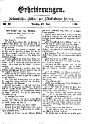 Erheiterungen (Aschaffenburger Zeitung) Montag 29. April 1872