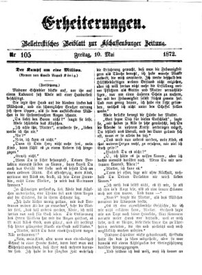 Erheiterungen (Aschaffenburger Zeitung) Freitag 10. Mai 1872