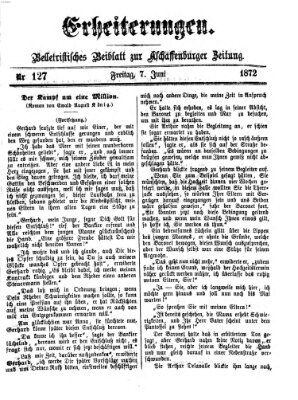 Erheiterungen (Aschaffenburger Zeitung) Freitag 7. Juni 1872