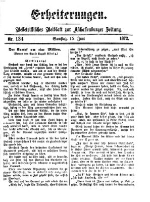 Erheiterungen (Aschaffenburger Zeitung) Samstag 15. Juni 1872