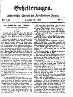 Erheiterungen (Aschaffenburger Zeitung) Samstag 29. Juni 1872