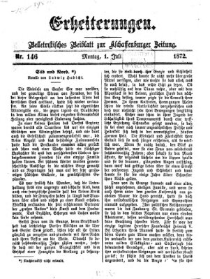 Erheiterungen (Aschaffenburger Zeitung) Montag 1. Juli 1872