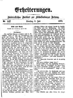 Erheiterungen (Aschaffenburger Zeitung) Dienstag 2. Juli 1872