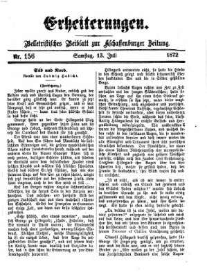 Erheiterungen (Aschaffenburger Zeitung) Samstag 13. Juli 1872