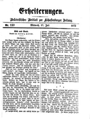 Erheiterungen (Aschaffenburger Zeitung) Mittwoch 17. Juli 1872