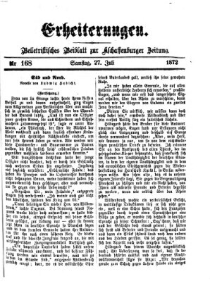 Erheiterungen (Aschaffenburger Zeitung) Samstag 27. Juli 1872