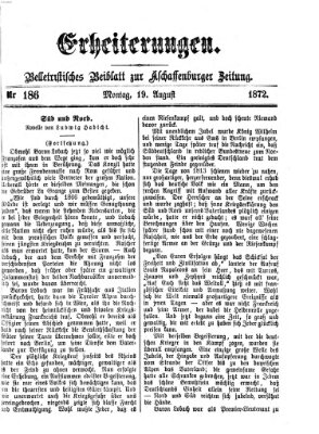 Erheiterungen (Aschaffenburger Zeitung) Montag 19. August 1872