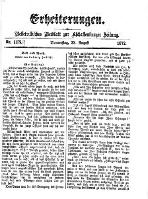 Erheiterungen (Aschaffenburger Zeitung) Donnerstag 22. August 1872