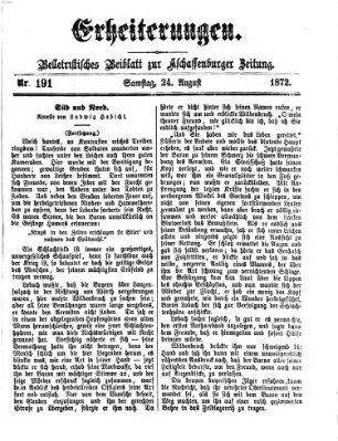 Erheiterungen (Aschaffenburger Zeitung) Samstag 24. August 1872