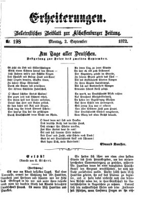 Erheiterungen (Aschaffenburger Zeitung) Montag 2. September 1872