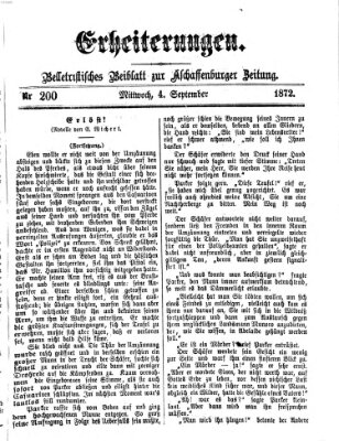 Erheiterungen (Aschaffenburger Zeitung) Mittwoch 4. September 1872