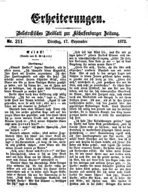 Erheiterungen (Aschaffenburger Zeitung) Dienstag 17. September 1872