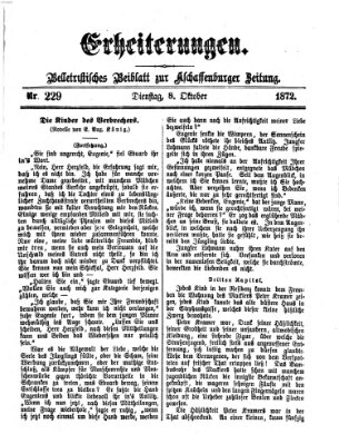 Erheiterungen (Aschaffenburger Zeitung) Dienstag 8. Oktober 1872