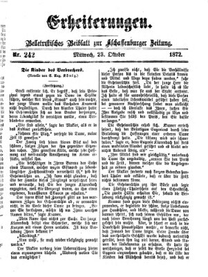 Erheiterungen (Aschaffenburger Zeitung) Mittwoch 23. Oktober 1872