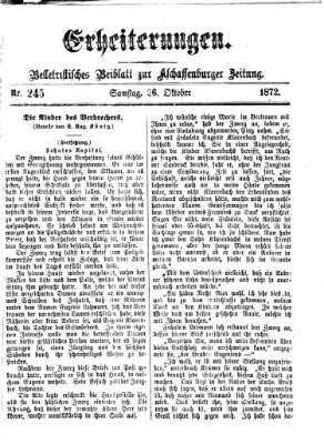 Erheiterungen (Aschaffenburger Zeitung) Samstag 26. Oktober 1872