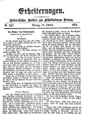 Erheiterungen (Aschaffenburger Zeitung) Montag 28. Oktober 1872