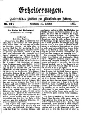 Erheiterungen (Aschaffenburger Zeitung) Mittwoch 30. Oktober 1872