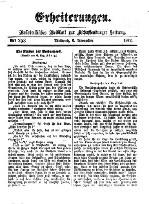 Erheiterungen (Aschaffenburger Zeitung) Mittwoch 6. November 1872