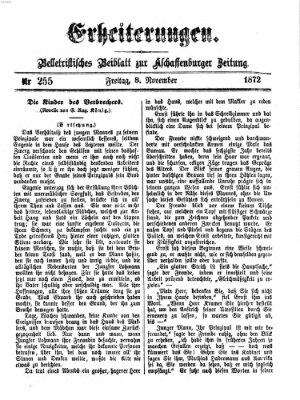 Erheiterungen (Aschaffenburger Zeitung) Freitag 8. November 1872